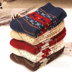 Lot de 5 paires de chaussettes de Noël – Motifs cerf