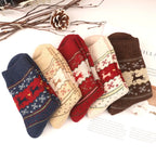 Lot de 5 paires de chaussettes de Noël – Motifs cerf