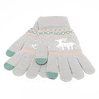 Gants de Noël en tricot – Motif cerf