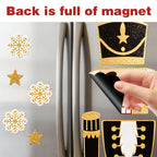 Magnets Casse-noisette noir et or