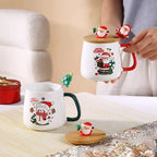 Coffret Tasse de Noël avec couvercle et cuillère