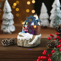Scène de Noël lumineuse et tournante en résine (17 modèles)