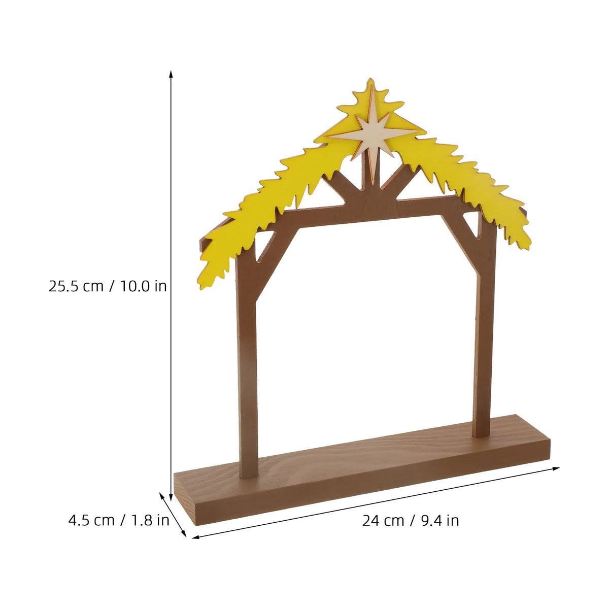 Étable de crèche en bois