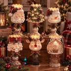 Bougeoir de Noël lumineux en résine