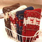 Lot de 5 paires de chaussettes de Noël – Motifs cerf