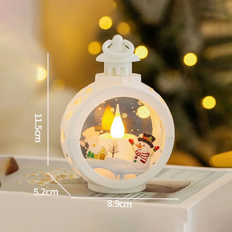 Veilleuse de Noël lumineuse – Scène enneigée