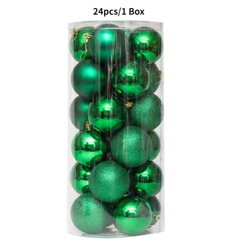 Boules de Noël brillantes – lot de 24 ou 36 (3 cm)