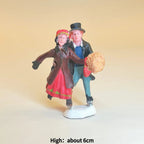 Personnages d'hiver miniatures (patineurs, skieurs…)