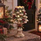 Bougeoir de Noël lumineux en résine