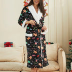 Peignoir de Noël en flanelle imprimé