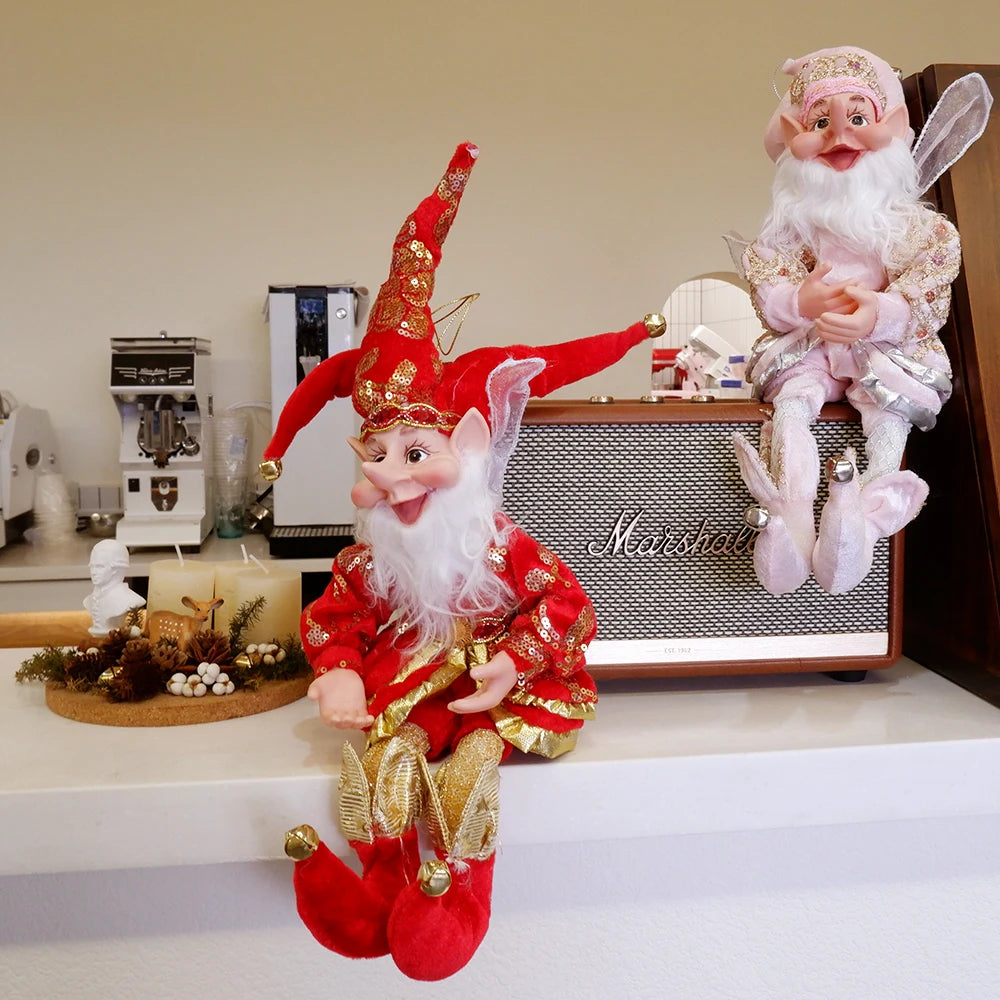 Lutin farceur de Noël élégant 50 cm