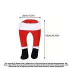 Jambes de lutin farceur pour sapin