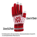Gants de Noël brodés Flocons de neige – Tactiles