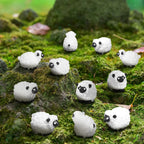 Lot de 20 mini moutons pour crèche