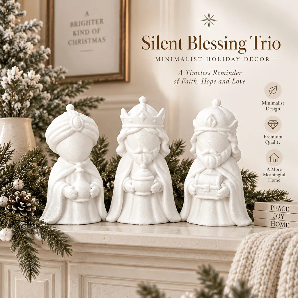 Les 3 Rois mages – statuettes blanches