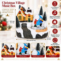 Maison de village de Noël et patinoire tournante
