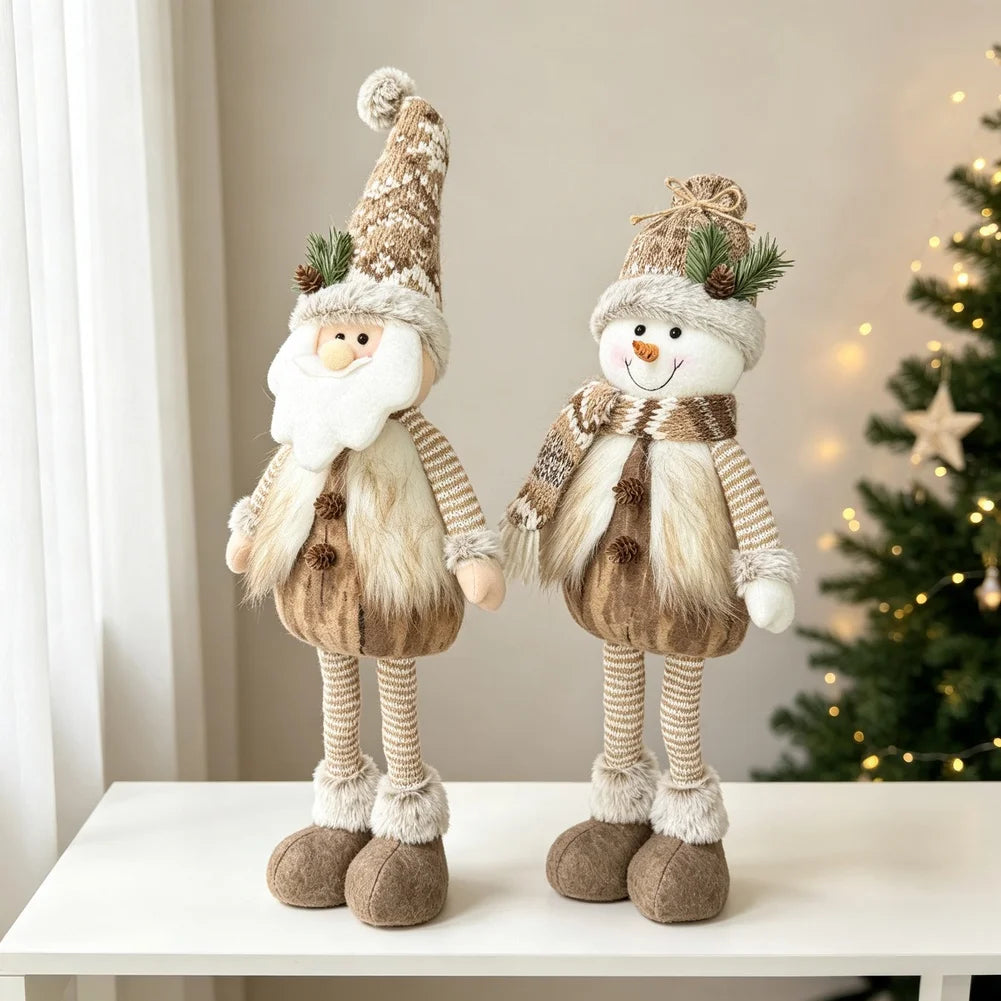 Peluche de Noël à jambes extensibles (18 à 60 cm)