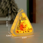 Veilleuse de Noël lumineuse – Scène enneigée
