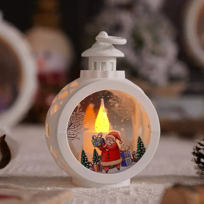 Veilleuse de Noël lumineuse – Scène enneigée