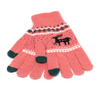 Gants de Noël en tricot – Motif cerf