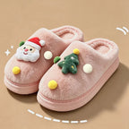 Chaussons de Noël en peluche – Semelle souple