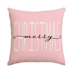 Housse de coussin de Noël rose – 45 x 45 cm