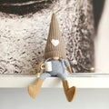 Gnome de Noël tricoté en peluche