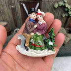 Personnage miniature de village de Noël (à l'unité)
