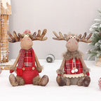 Grande peluche Renne de Noël