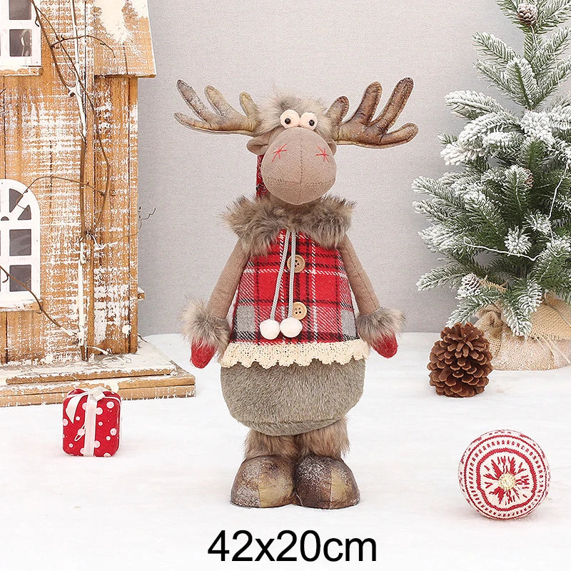 Grande peluche Renne de Noël