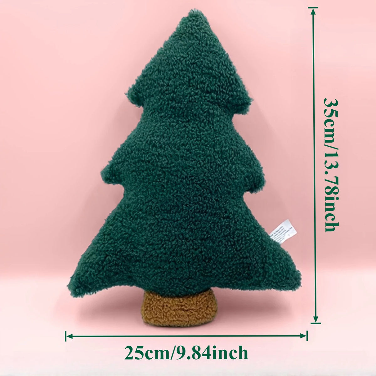 Petit coussin Sapin de Noël en peluche