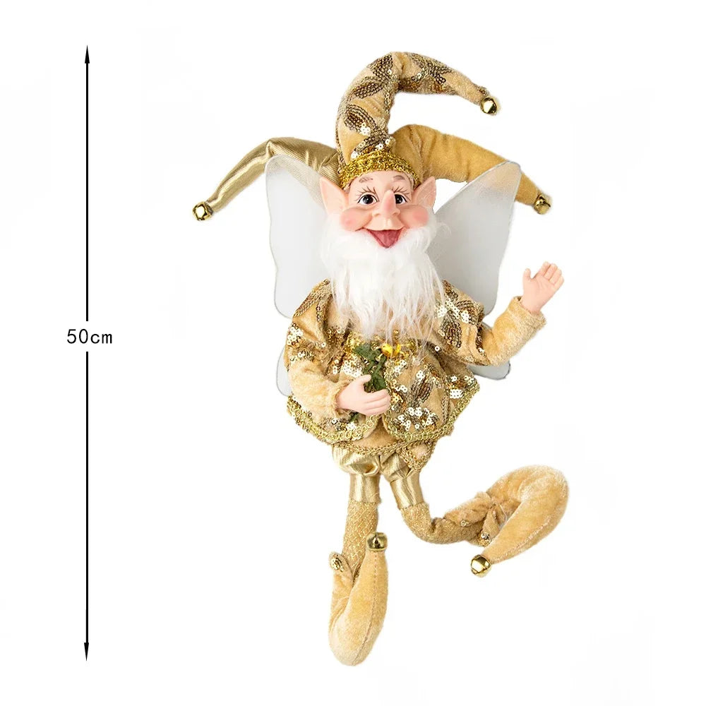 Lutin farceur de Noël élégant 50 cm