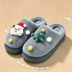 Chaussons de Noël en peluche – Semelle souple