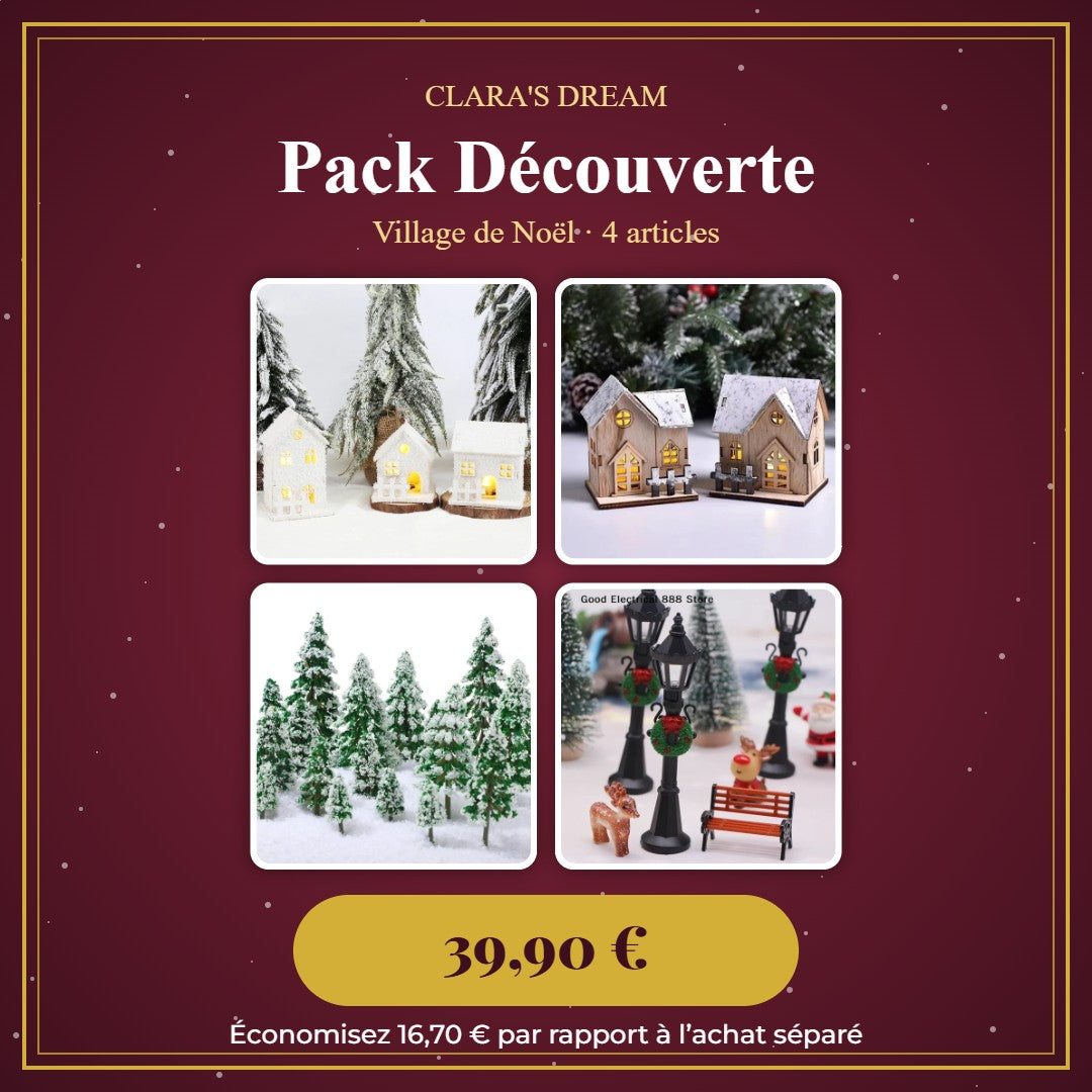 Pack Découverte village de Noël
