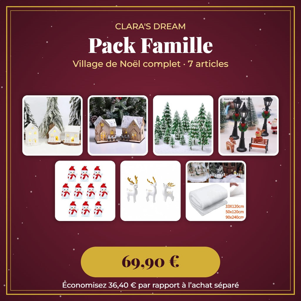 Pack Famille village de Noël