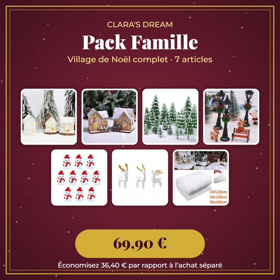 Pack Famille village de Noël