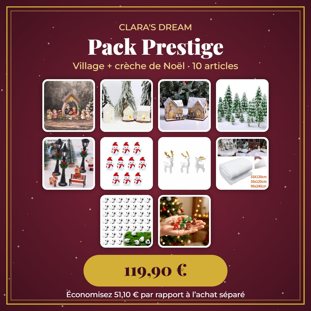 Pack Prestige village et crèche de Noël
